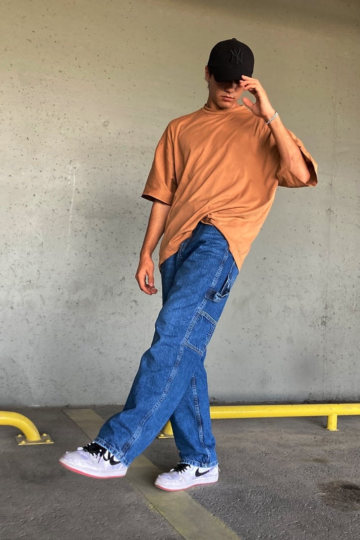 LOSSE FIT PATCHWORK JEAN