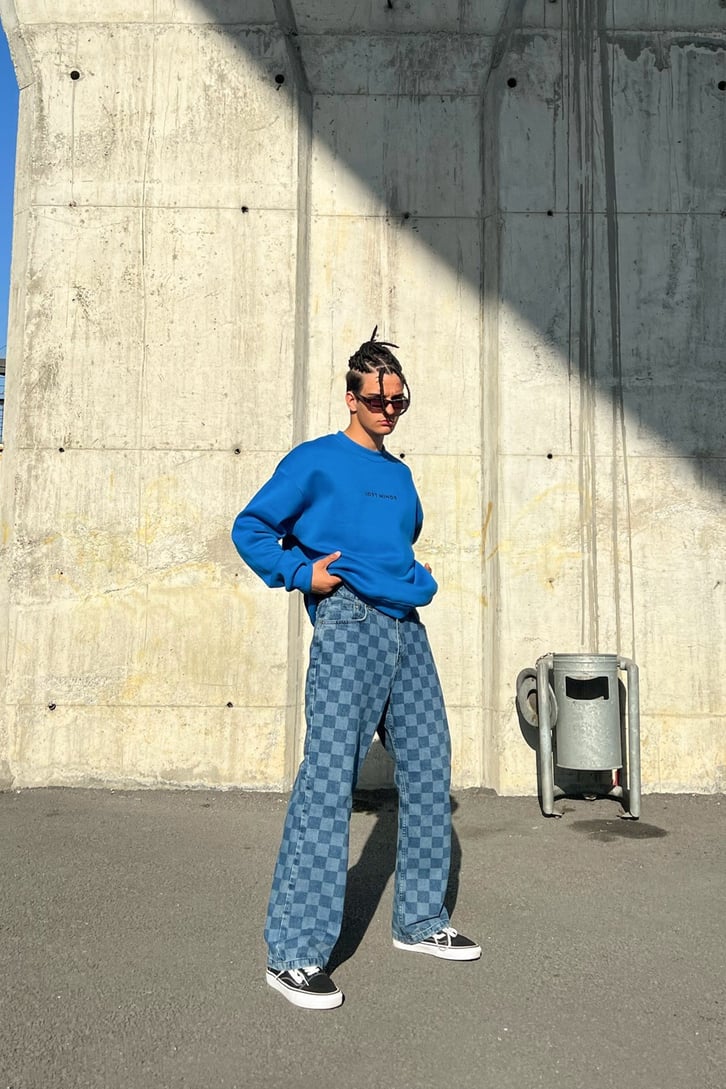 Lost Minds Baskılı Oversize Sweatshirt