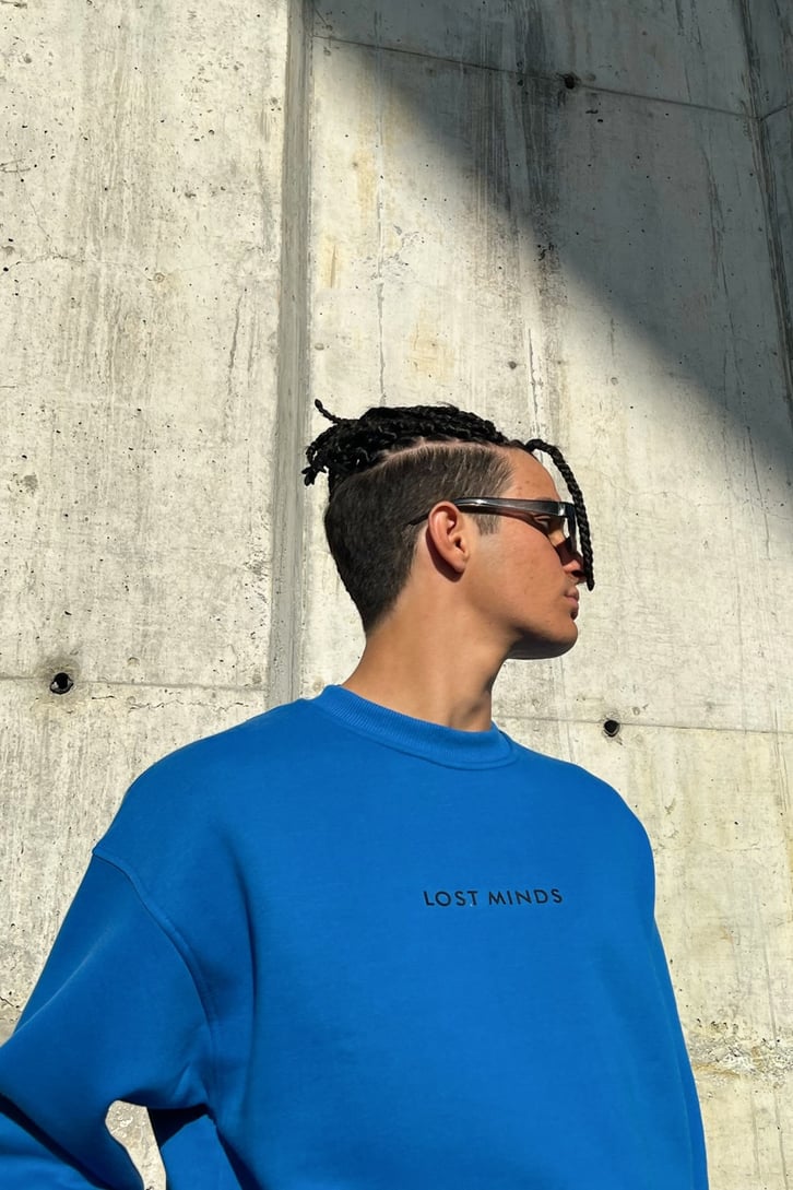 Lost Minds Baskılı Oversize Sweatshirt