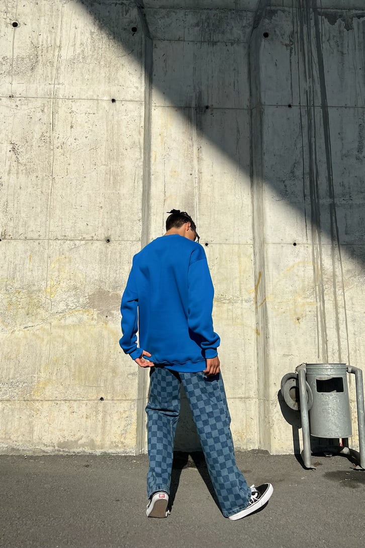 Lost Minds Baskılı Oversize Sweatshirt