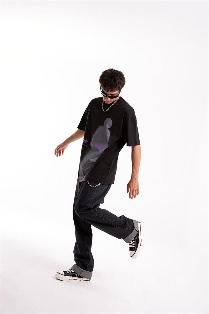 Lost Souls Baskılı Oversize Tshirt