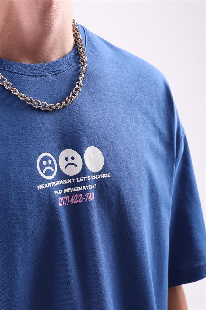 Love Hurts Sırt Baskılı Oversize Tshirt