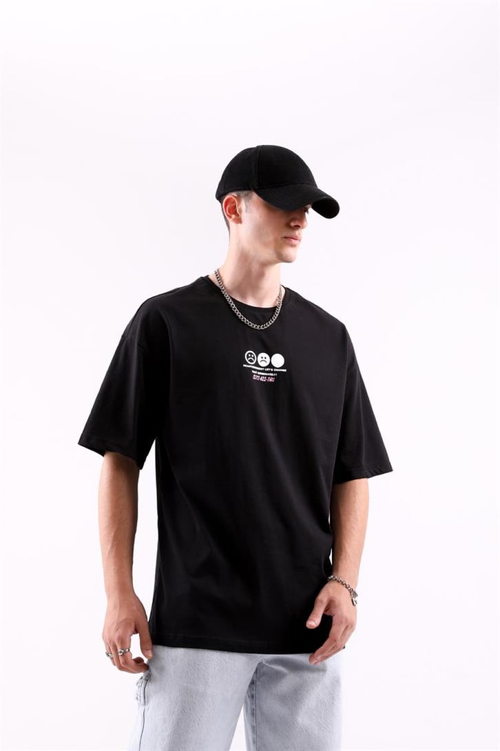 Love Hurts Sırt Baskılı Oversize Tshirt