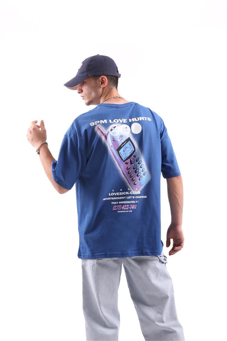 Love Hurts Sırt Baskılı Oversize Tshirt