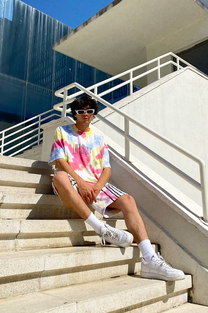 Love is Love Batik Desen Coloful Oversize Tshirt
