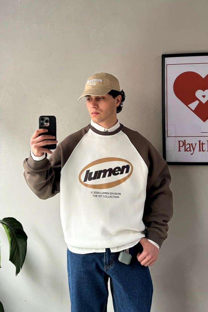 Lumen Dıvısıon Baskılı Reglan Kol Sweatshirt
