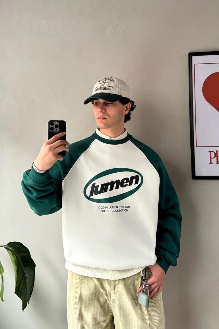 Lumen Dıvısıon Baskılı Reglan Kol Sweatshirt