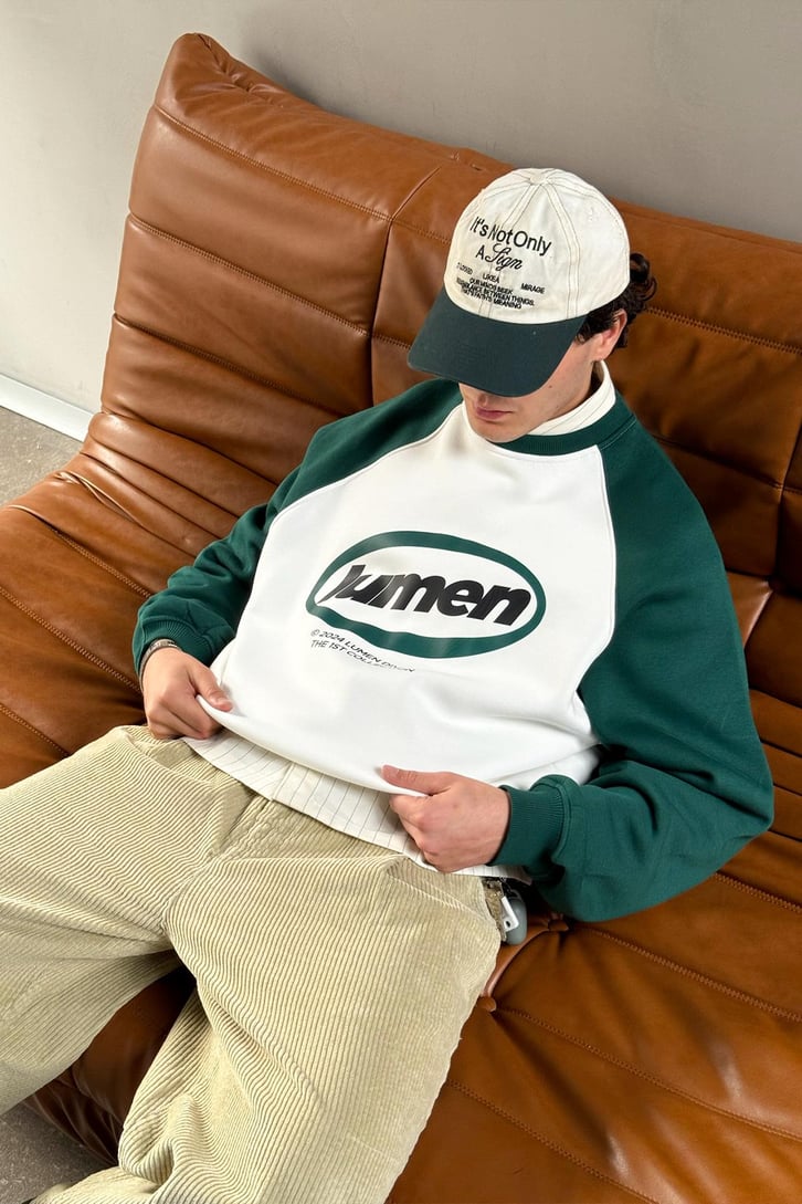 Lumen Dıvısıon Baskılı Reglan Kol Sweatshirt
