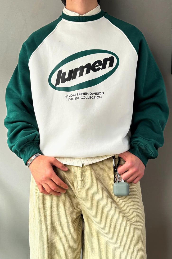 Lumen Dıvısıon Baskılı Reglan Kol Sweatshirt