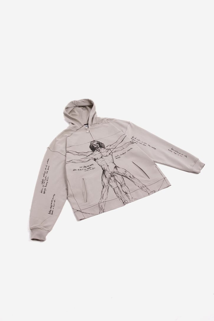 L'uomo vitruviano Custom Zipper