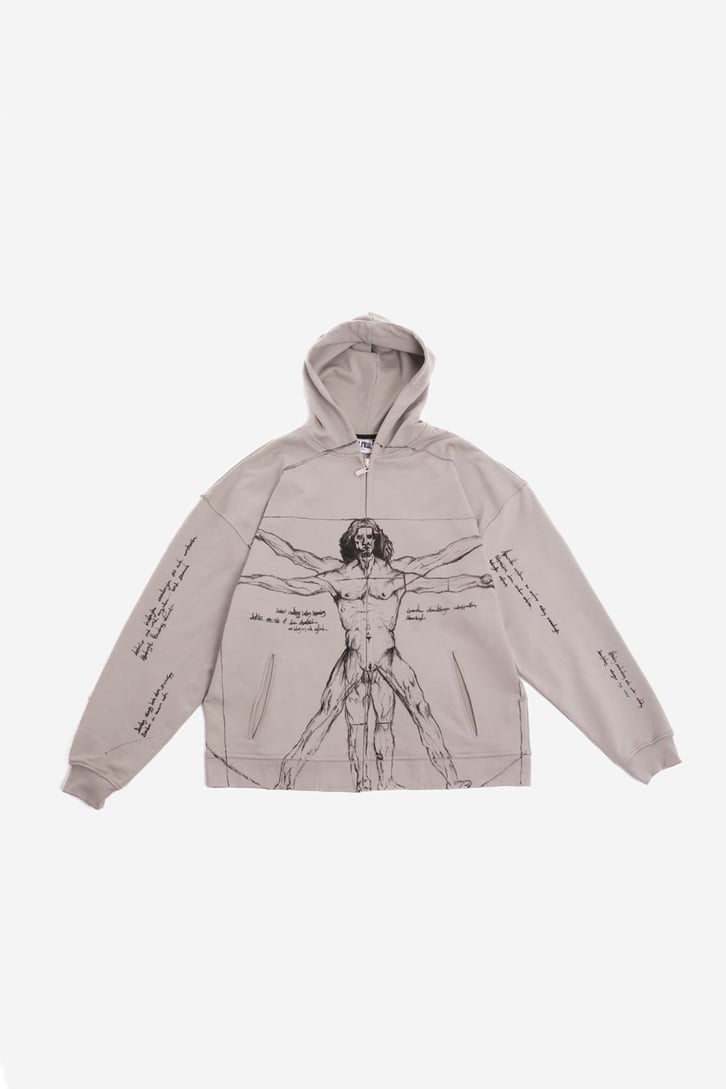 L'uomo vitruviano Custom Zipper