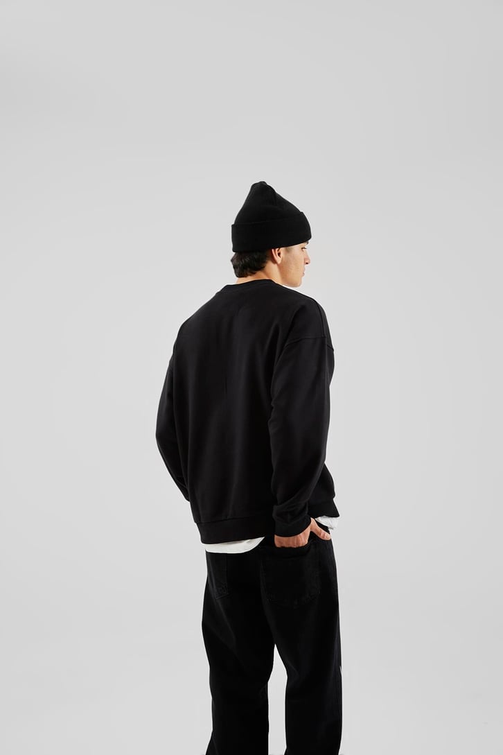 Mad Baskılı Kahverengi Oversize Sweatshirt