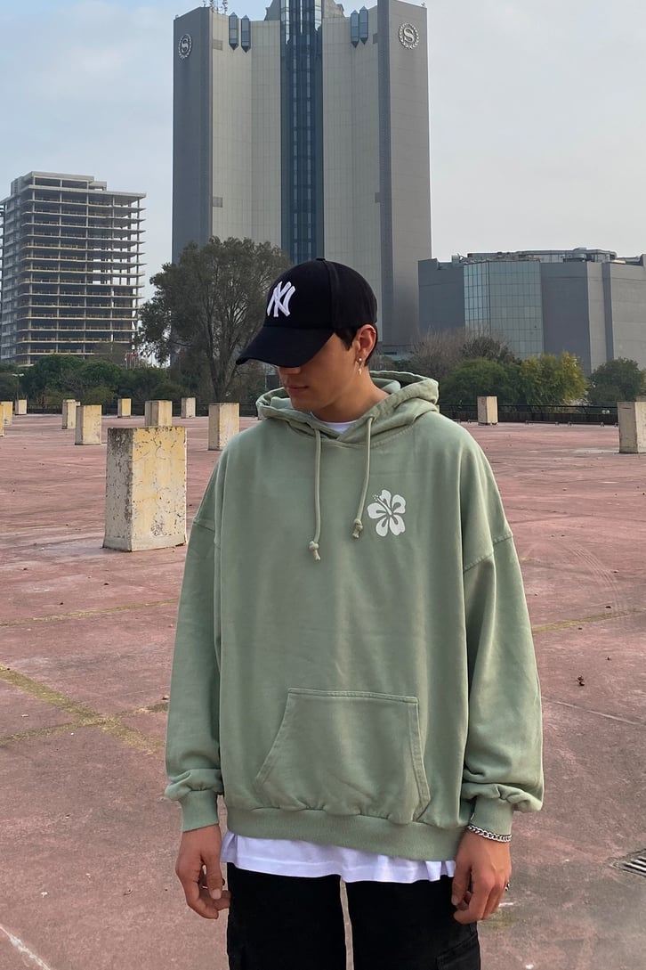 Malibu Diaries Oversize Printed Hoodie