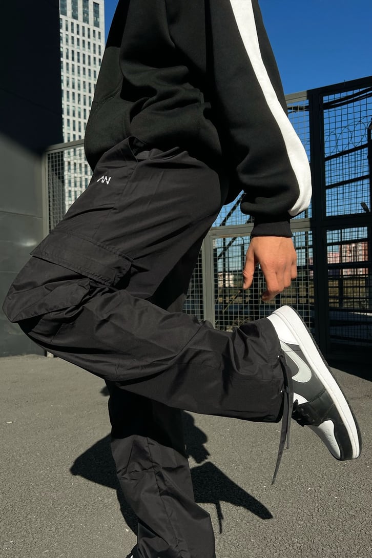 Man Cargo Pocket Baggy Pantolon