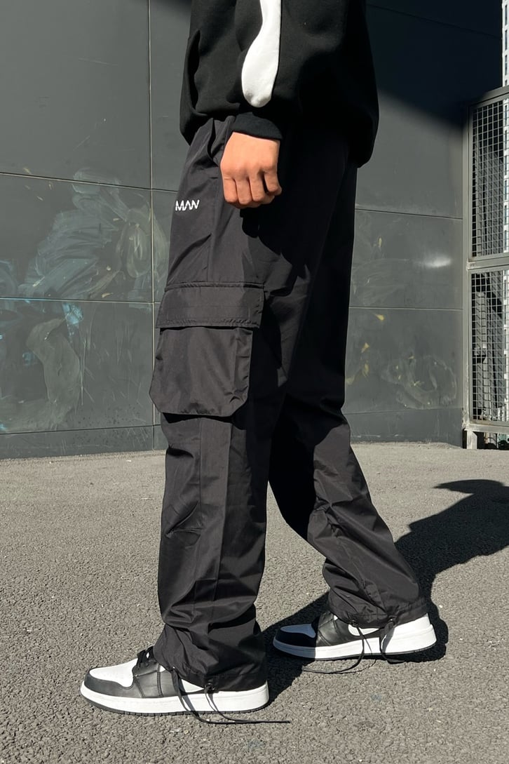 Man Cargo Pocket Baggy Pantolon