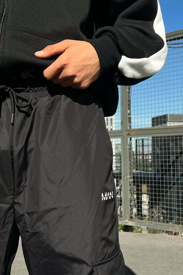 Man Cargo Pocket Baggy Pantolon