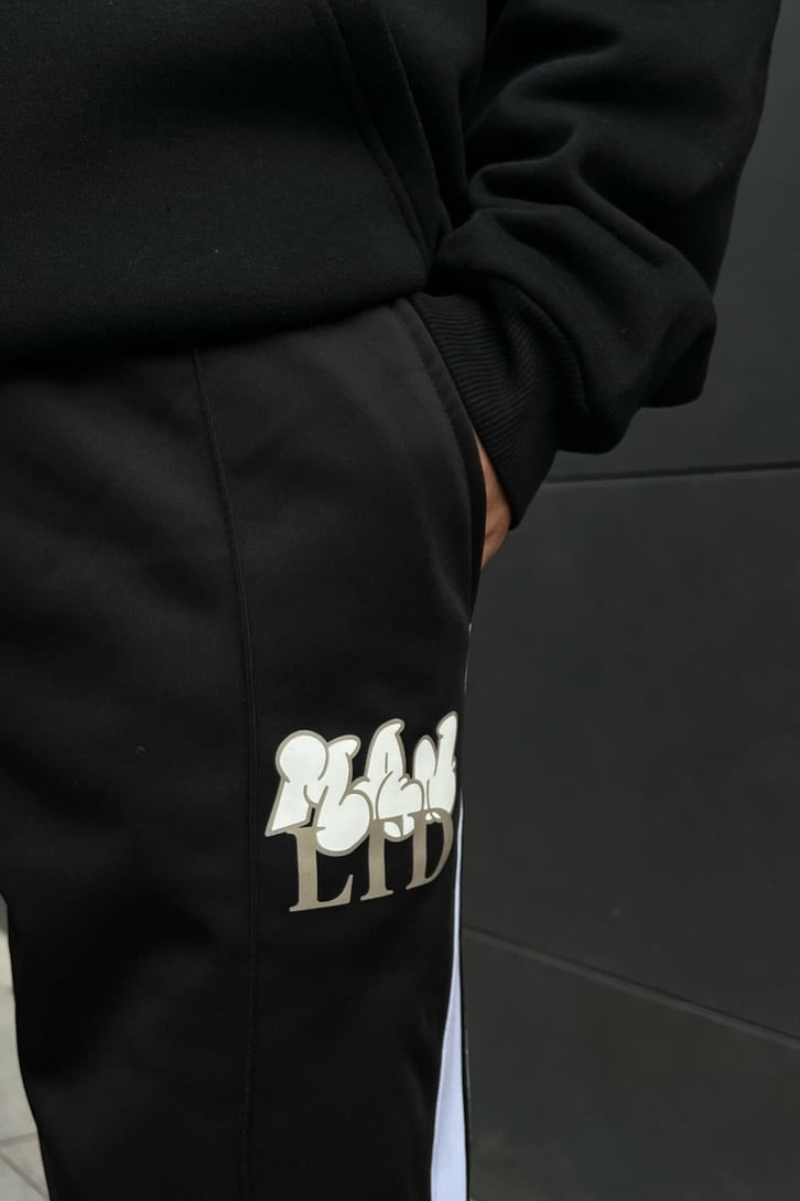 Man Ltd Şeritli Siyah Eşofman Altı