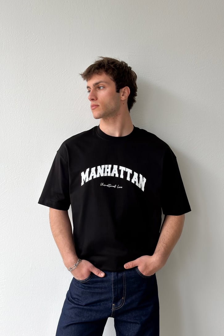 Manhattan Baskılı Tişört