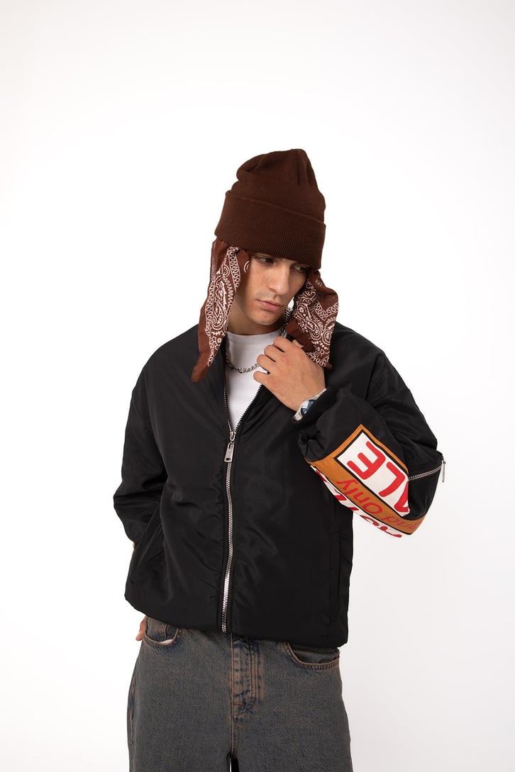 Mansfield Siyah Bomber Ceket
