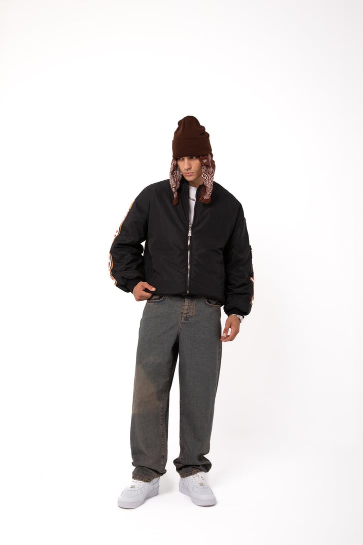 Mansfield Siyah Bomber Ceket