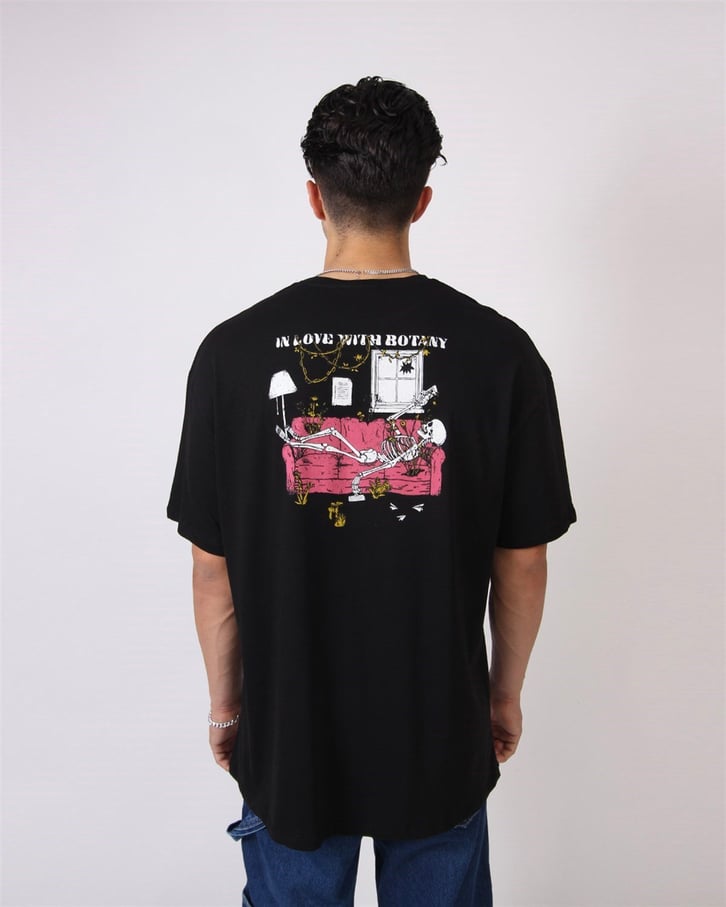 MANTAR BASKILI OVERSIZE TSHIRT