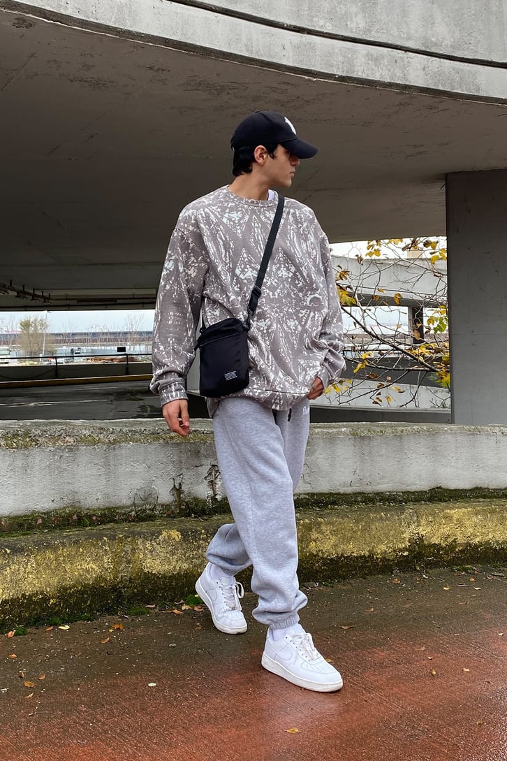 Maori Printed Oversize Sweatshirt