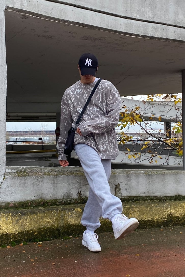 Maori Printed Oversize Sweatshirt