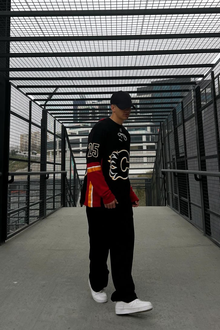 Markstorm 25 Baskılı Siyah Sweatshirt