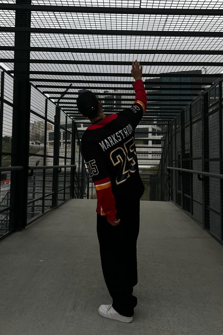 Markstorm 25 Baskılı Siyah Sweatshirt