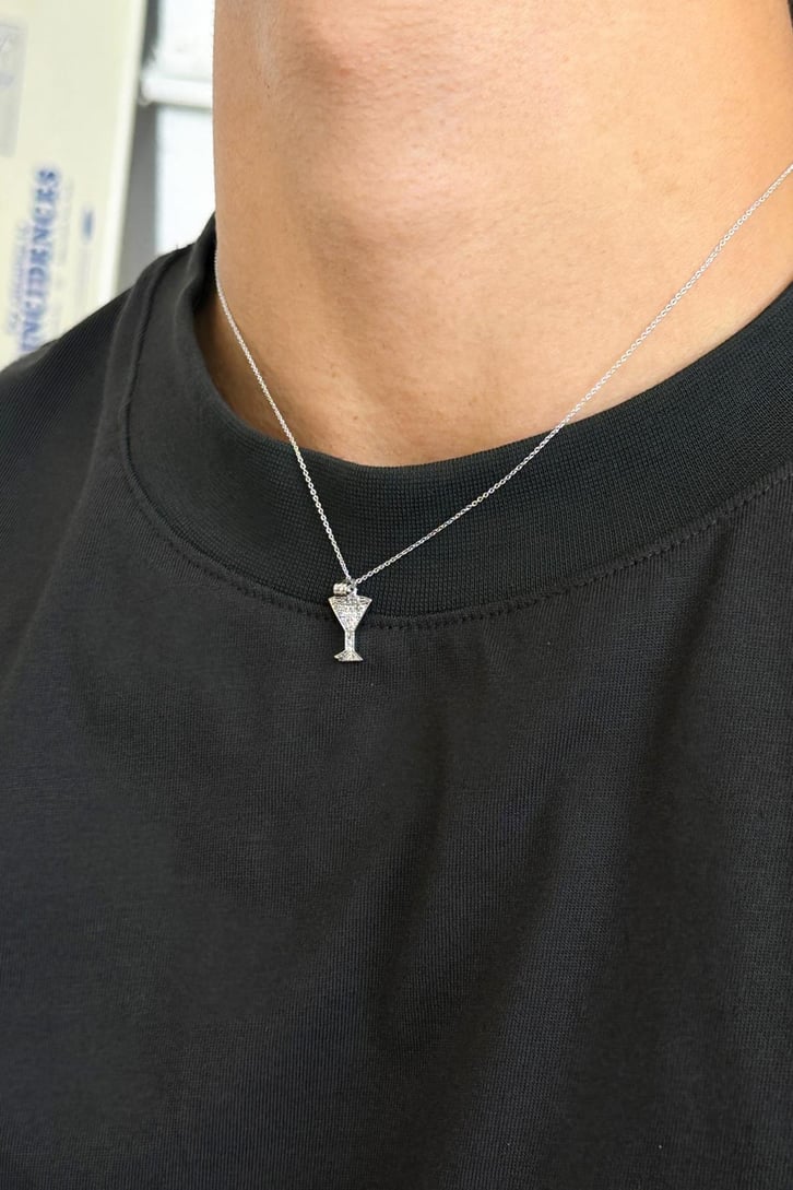 Martini Taşlı Kolye