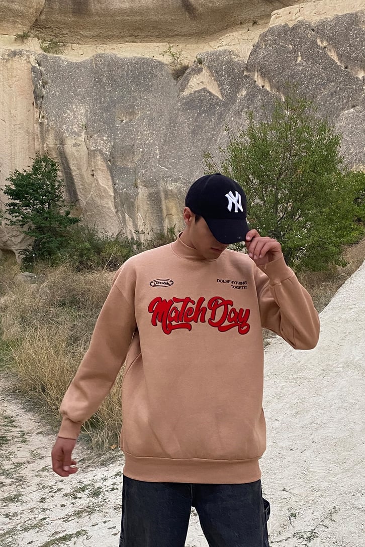 Match Day Punch Work Brown Sweatshirt