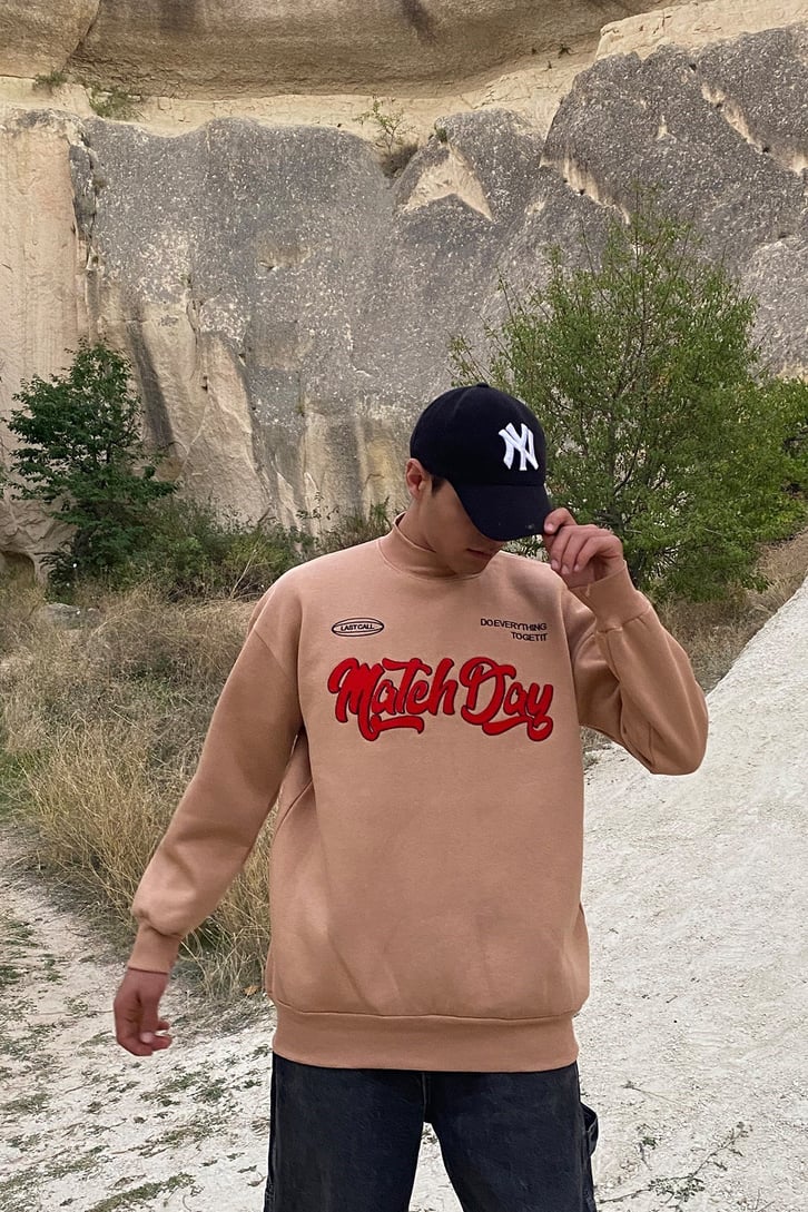 Match Day Punch Work Brown Sweatshirt