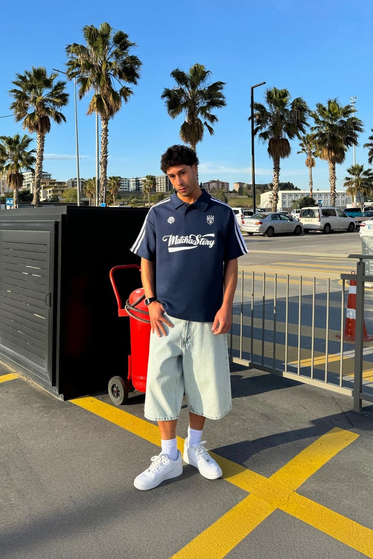 Matcha Story Baskılı Oversize Tişört