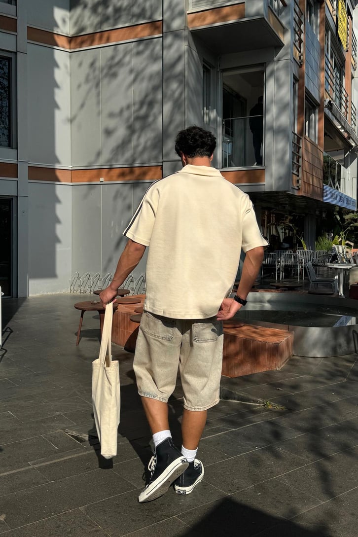 Matcha Story Baskılı Oversize Tişört