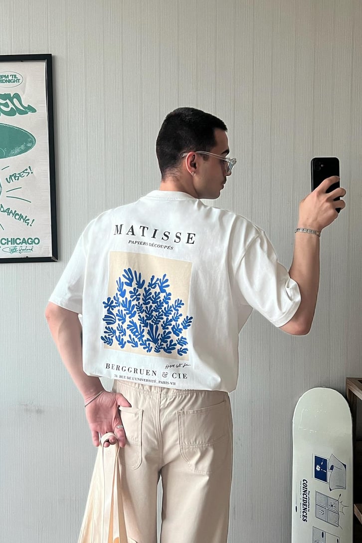 Matisse Moss Baskılı Oversize Tişört