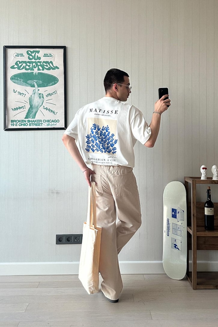 Matisse Moss Baskılı Oversize Tişört