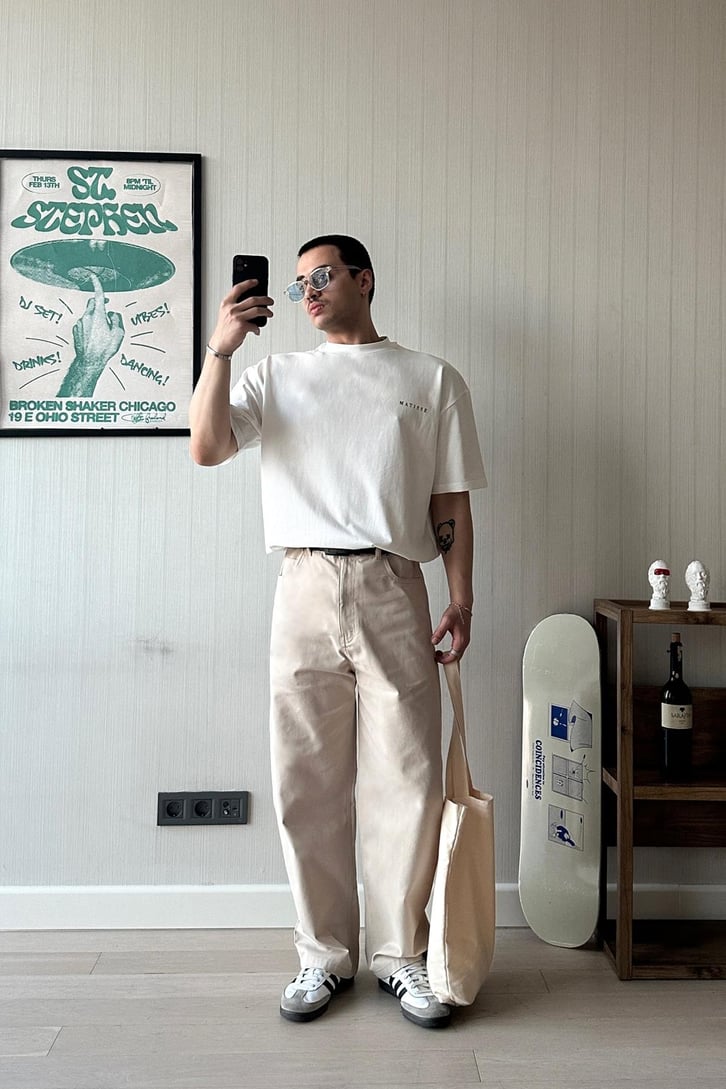Matisse Moss Baskılı Oversize Tişört