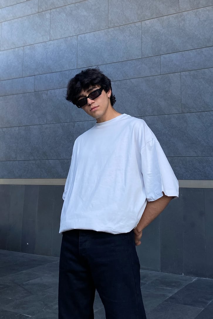 Matiz Baskılı Oversize Tshirt