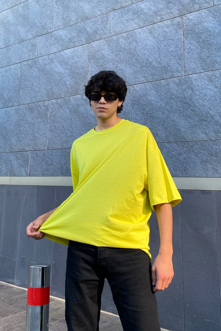 Matiz Baskılı Oversize Tshirt