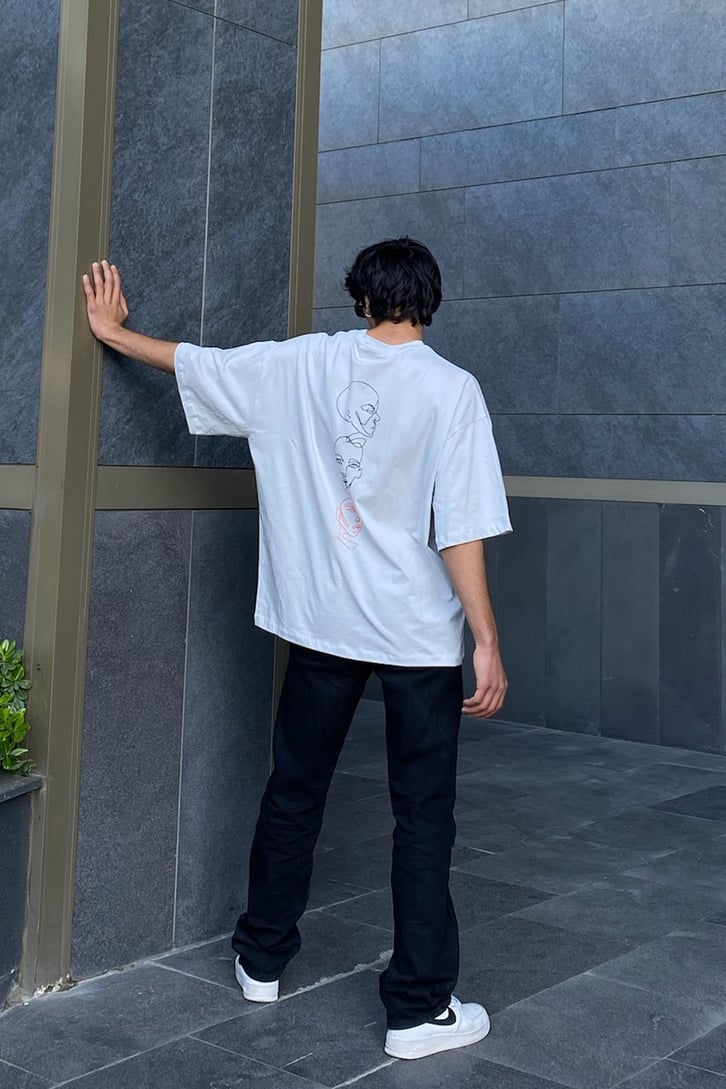 Matiz Baskılı Oversize Tshirt