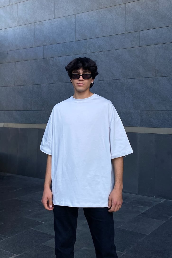 Matiz Baskılı Oversize Tshirt