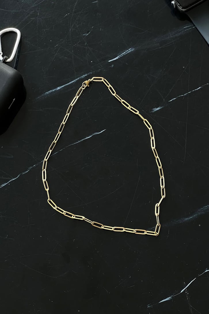 Matte Wide Chain Zincir Kolye