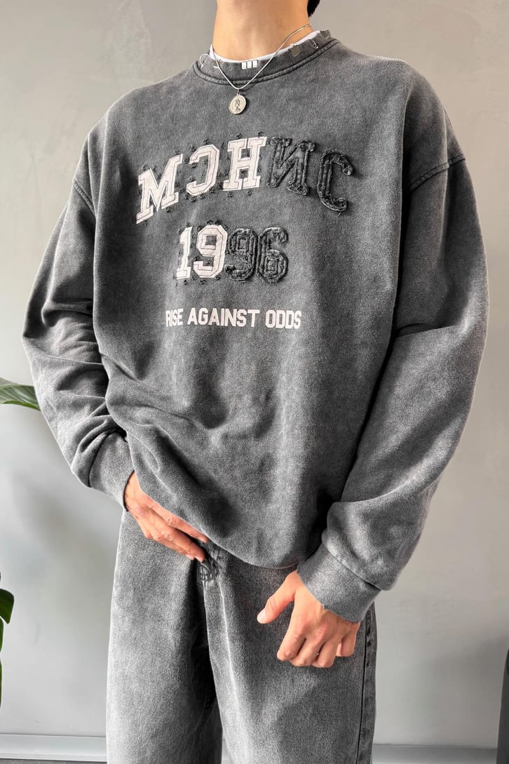 Mchnc 1996 Baskılı Sweatshirt