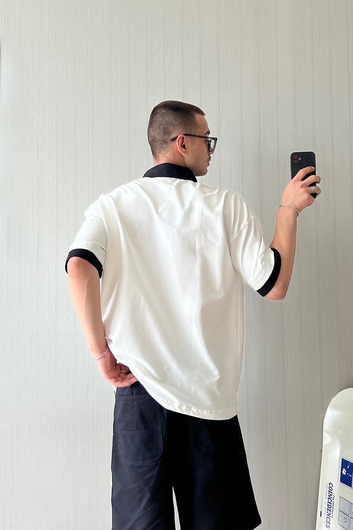 MCHNC 96 Polo Yaka Oversize Tişört
