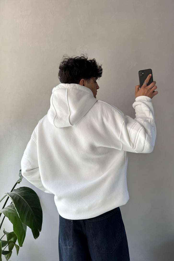 Mchnc Nakışlı Oversize Hoodie