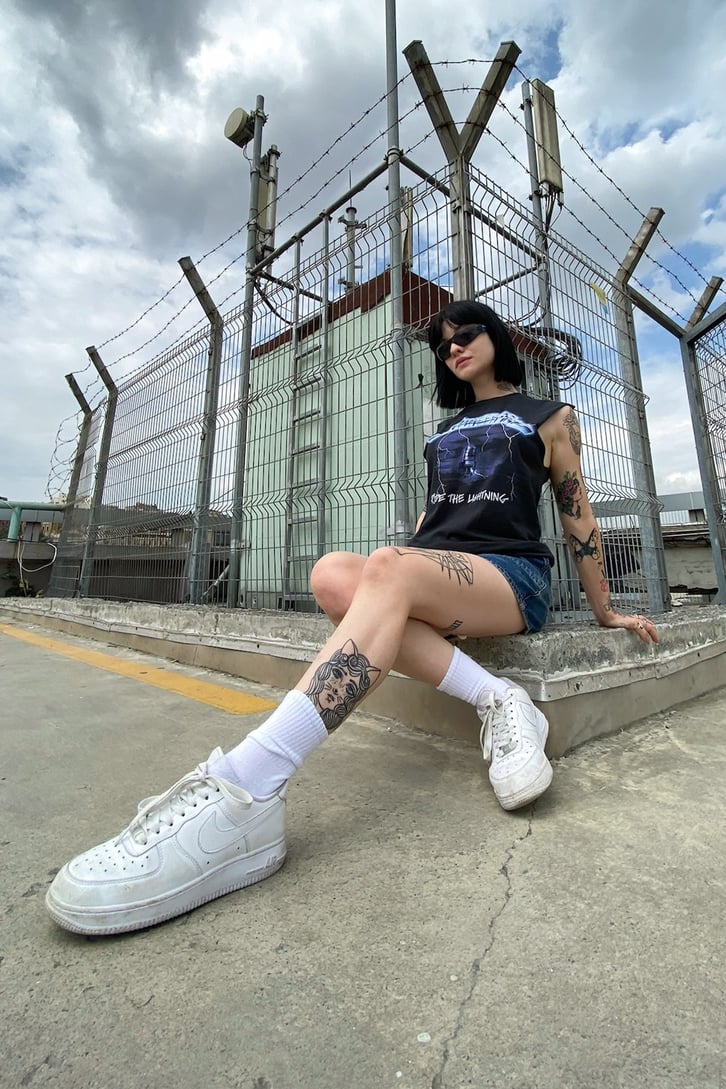 Metallica Baskılı Siyah Kolsuz Tshirt