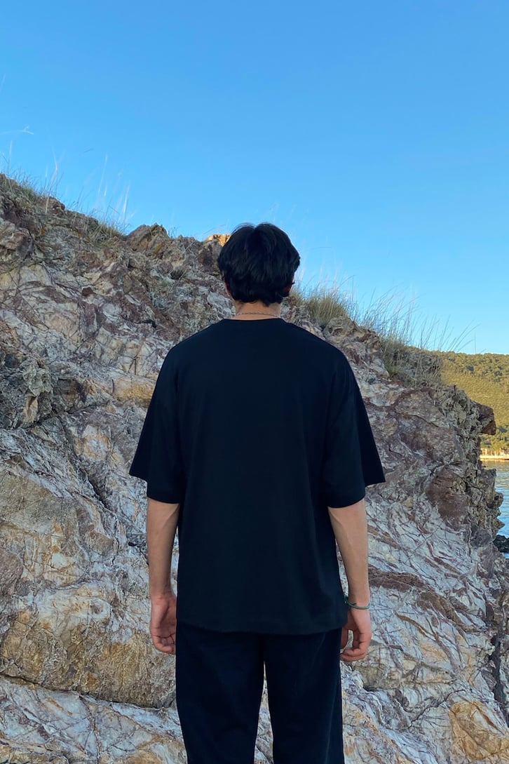 Metallica Baskılı Siyah Oversize Tshirt