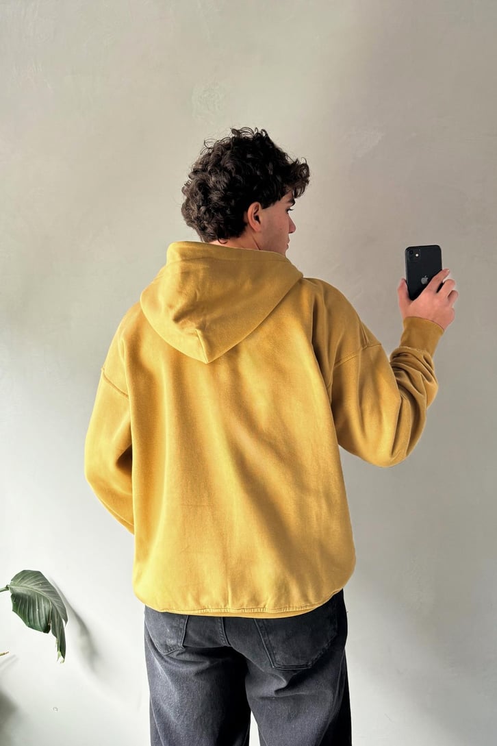 Metropolis Nakışlı Zip Hoodie