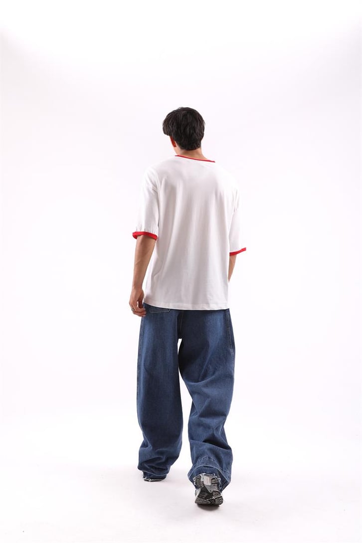 Miami Beach Baskılı Oversize Tshirt