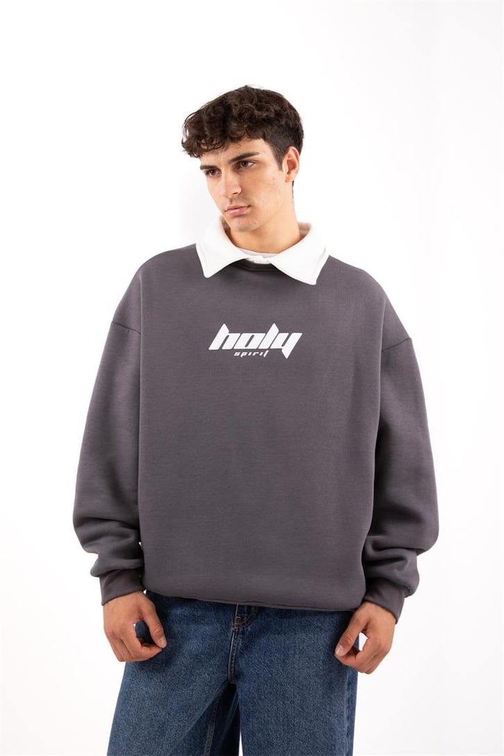 Mid90's Yaka Oversize Mavi Sweatshirt